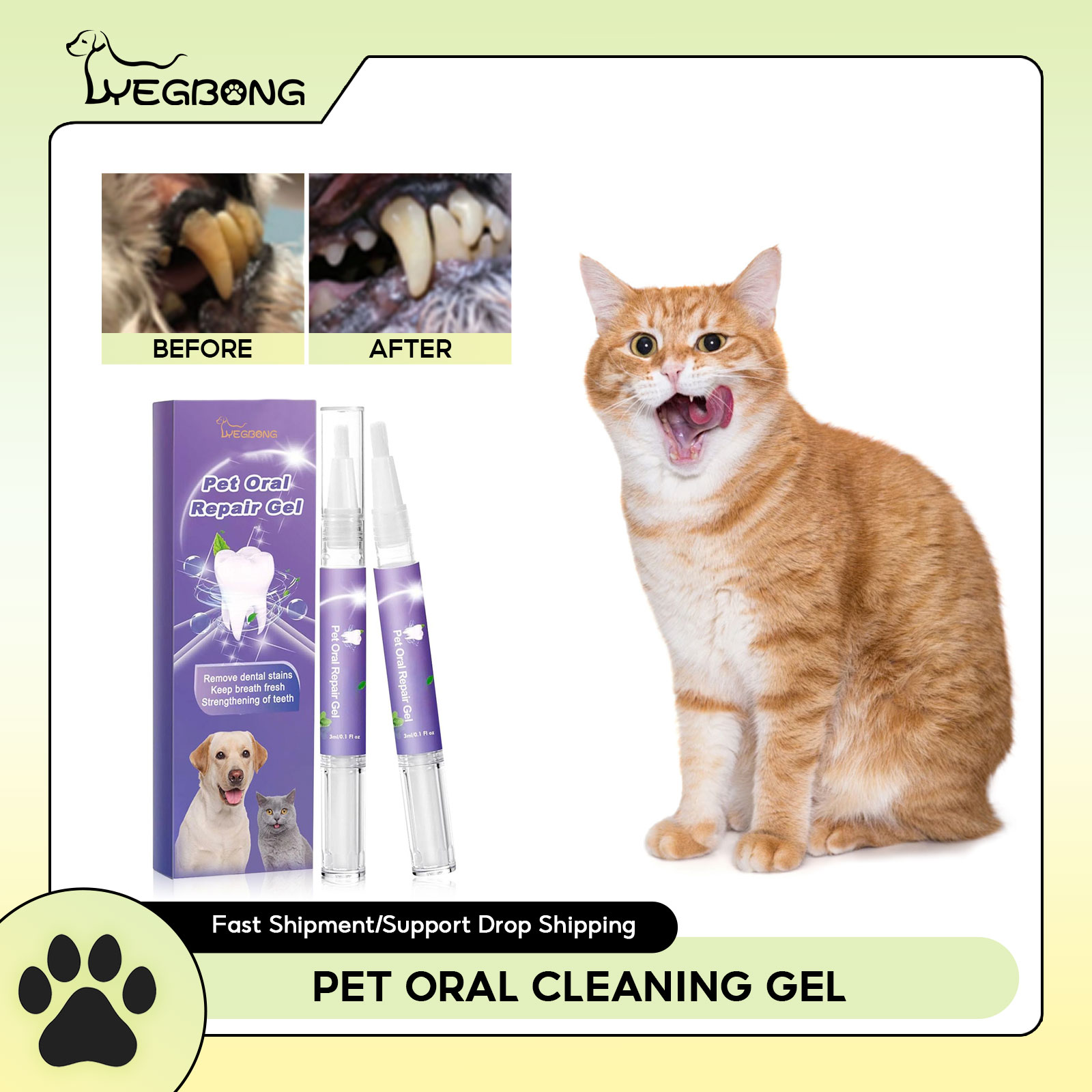 Gel perbaikan mulut hewan peli - Teeth Whitening Mouthwash ulasan dan harga